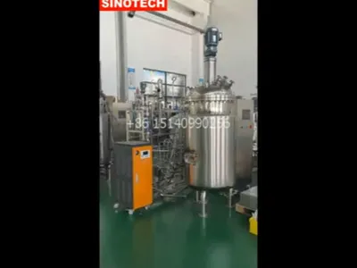 50L-100L Multiple Unions Automatic Sip Stainless Steel Bioreactor Fermenter System Sinotech