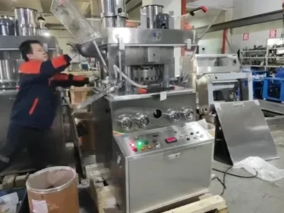 zp29 Double Press and Double Discharge Rotary Double Color Tableting Machinery Tablet Press