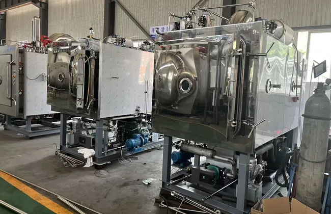 freeze dryer with silicone oil temperature-control