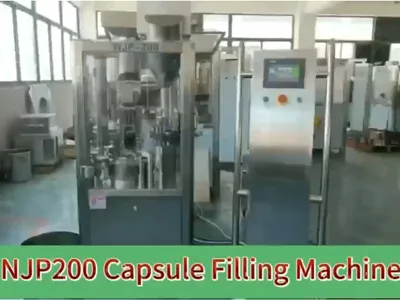 NJP200 Capsule Filling Machine | Full Automatic Powder Capsule Production Test