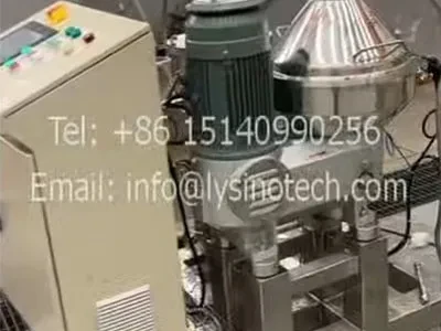 Automatic lab solid liquid separation CIP disc centrifuge separator